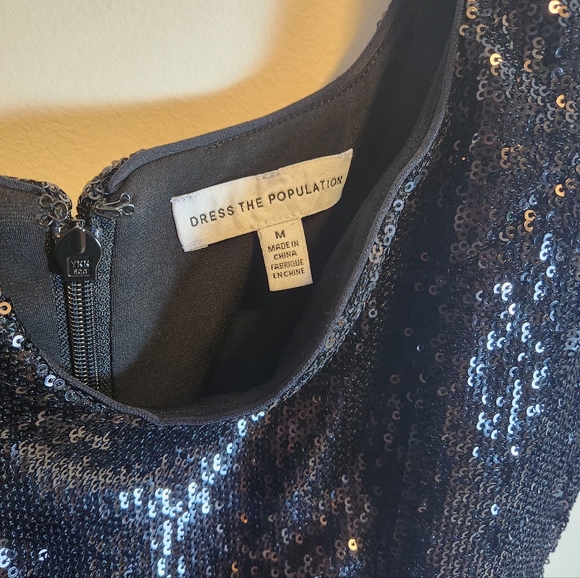 Dress the population sweetheart sequin midi dress - Picture 11 of 12